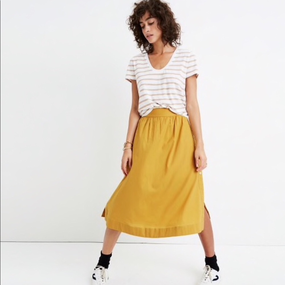 Madewell Side Button Skirt